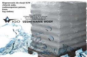Chemia do Regeneracji Stacji Uzdatniania Wody, Chlorek Sodu, Nadmanganian Potasu….  